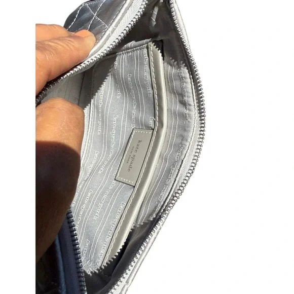 Kate Spade Nwot Sam Icon Quilted Satin Mini Pochette - Picture 13 of 14